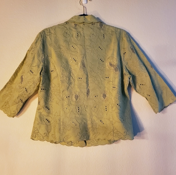Kial Embroidered Collared Jacket - Picture 2 of 16